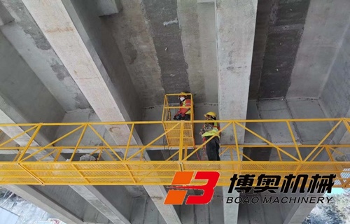 橋梁吊籃(lan)施工照片(pian)