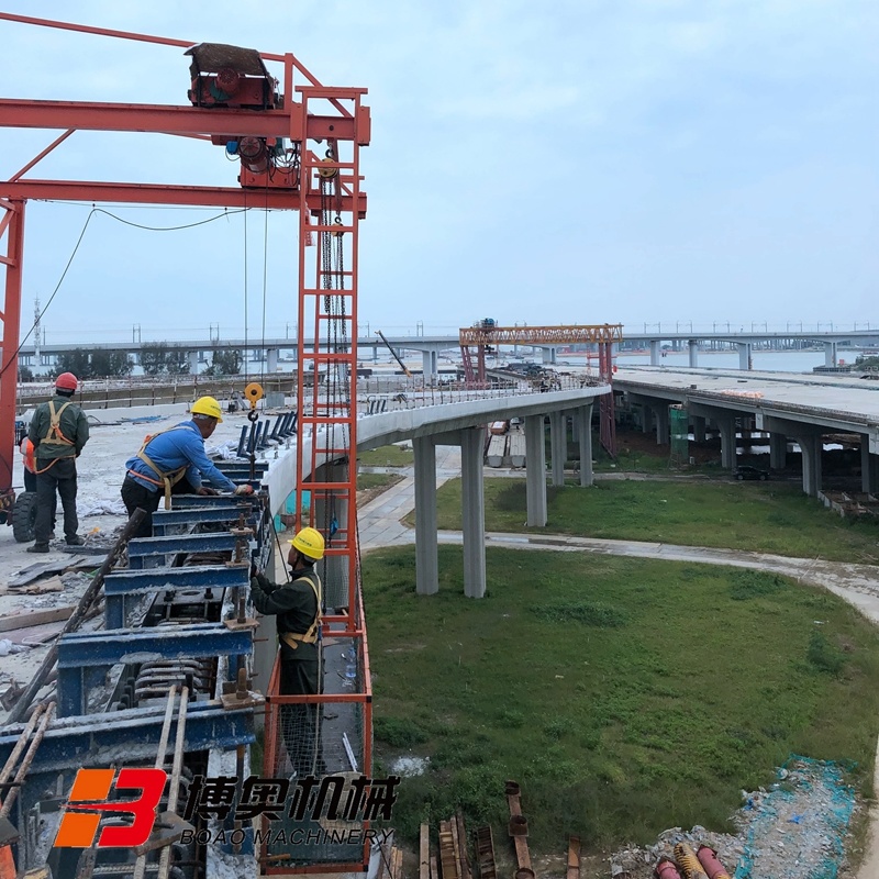 橋梁防撞牆(qiáng)模闆台車